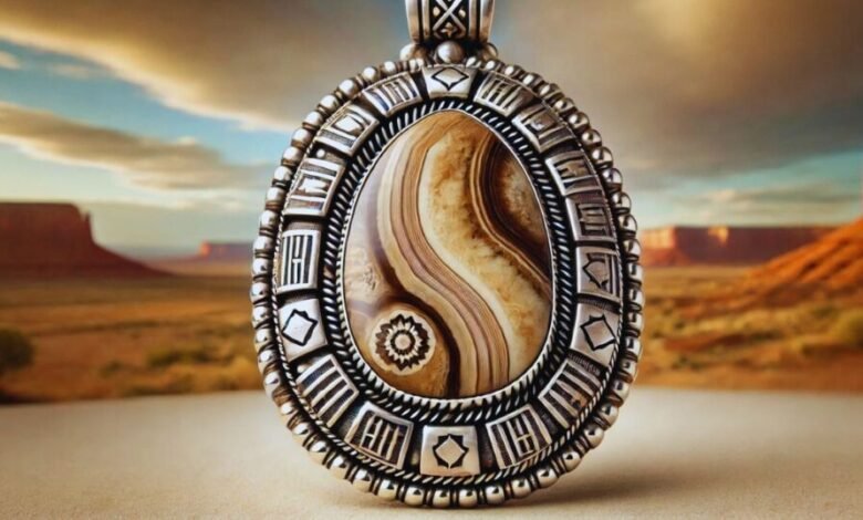 loren thomas begay pendant wild horse magnisite